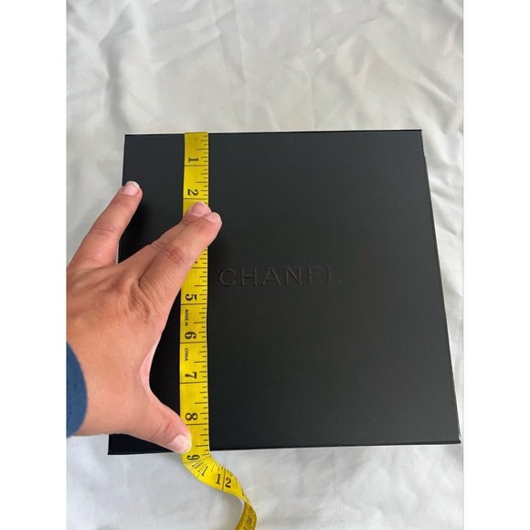 Chanel Gift Empty Box Storage  Black  8.5 x 8.5" x 4" - Picture 3 of 8